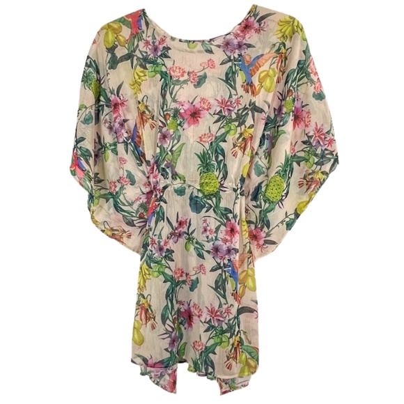 H&M Tropical Sheer Cover Up or Tunic 🎉4X Host Pick ♥️ - Picture 4 of 11